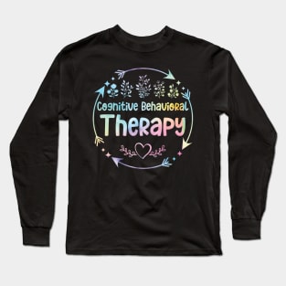 Cognitive behavioural Therapy cute floral watercolor Long Sleeve T-Shirt